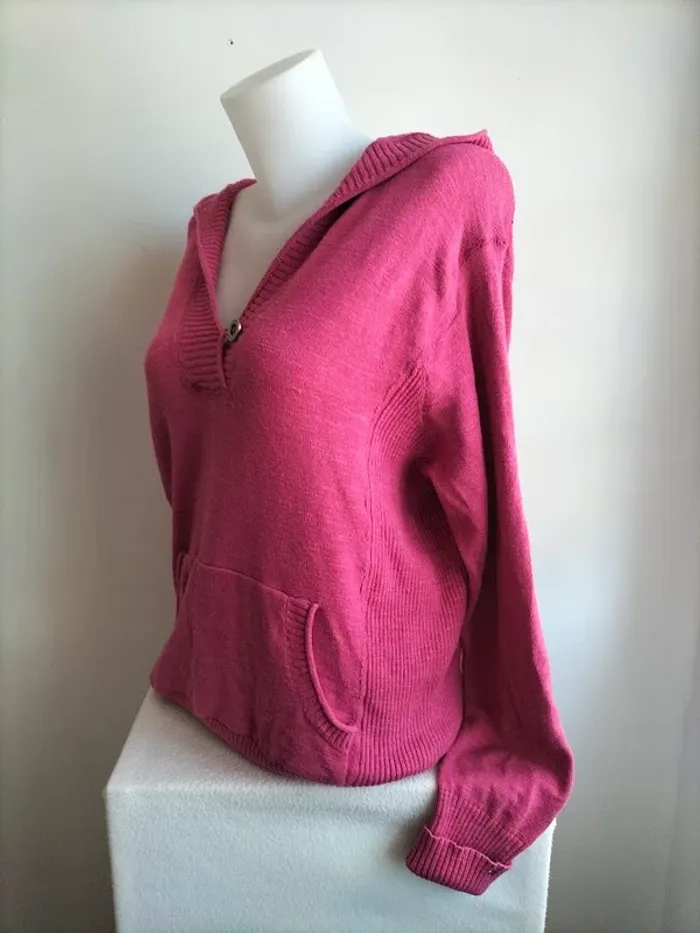 Sweat à Capuche Femmes 100% Coton - Tommy Hilfiger - Taille XL - photo numéro 4