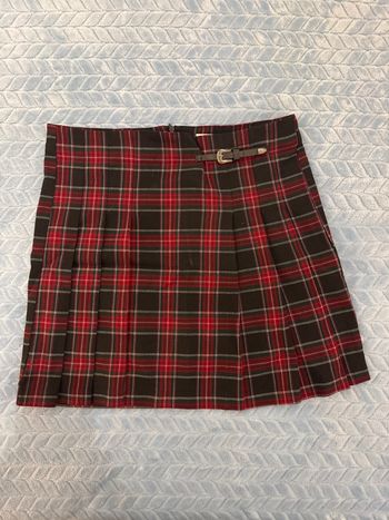 Jupe plissée à carreaux