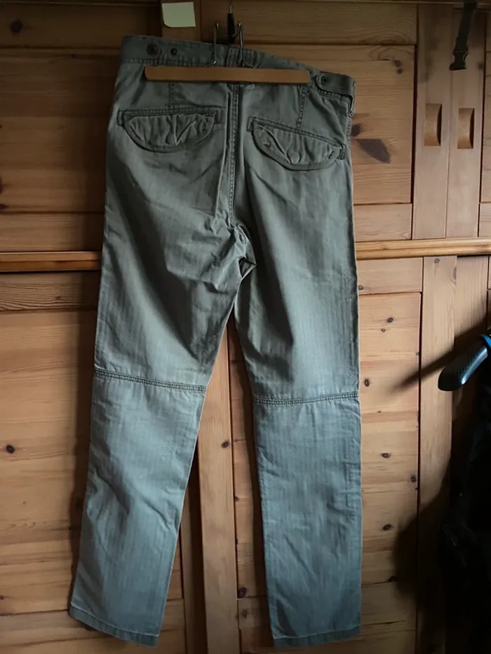 Pantalon « Pataugas «  vert kaki - photo numéro 2