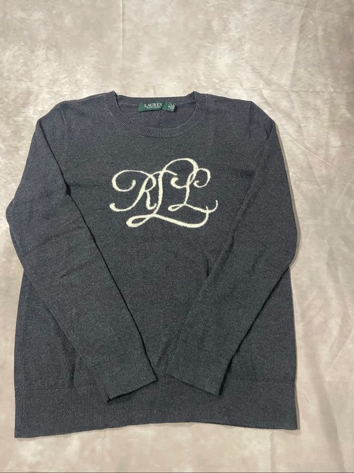 Pull Lauren Ralph Lauren Logo brodé en laine - photo numéro 2