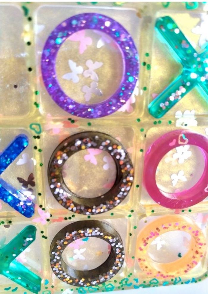 Jeu tik tak toe en epoxy - photo numéro 4