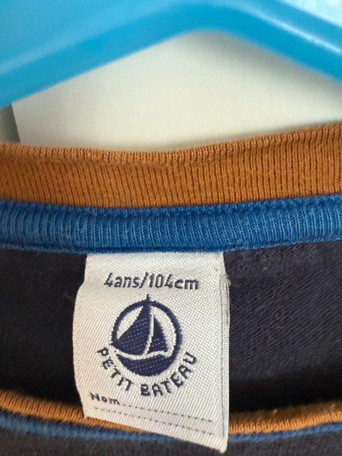 T-shirt manches longues 4 ans petit bateau - photo numéro 3