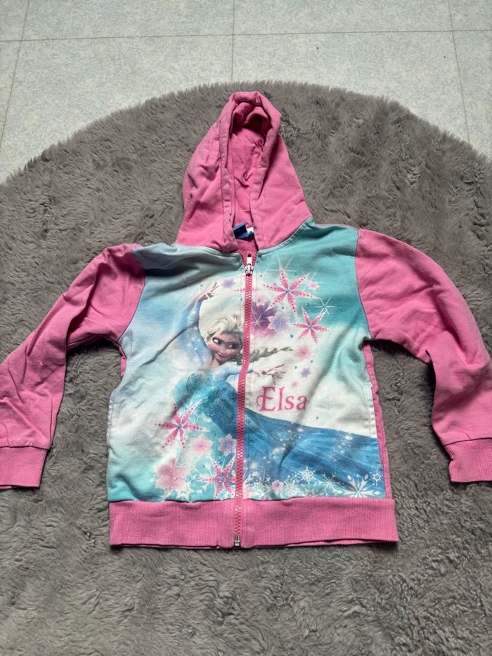 Gilet à zip reine des neiges - photo numéro 2