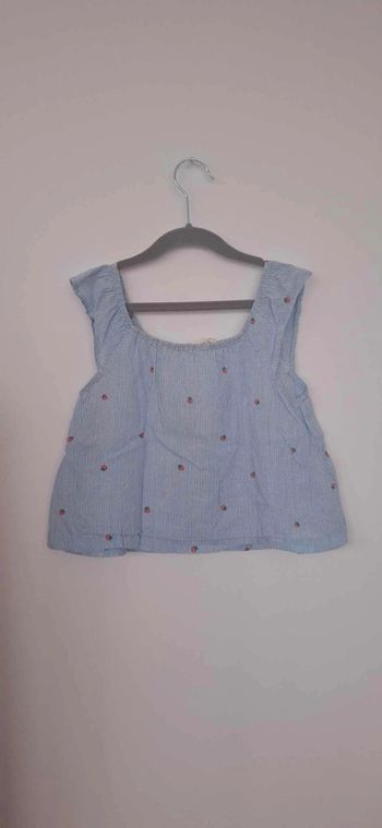 Top à rayures et fraises - HM - Taille 2/3 ans