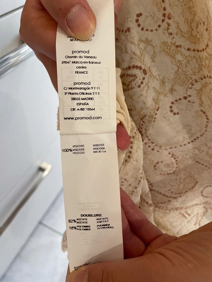 Robe beige t38 - photo numéro 5