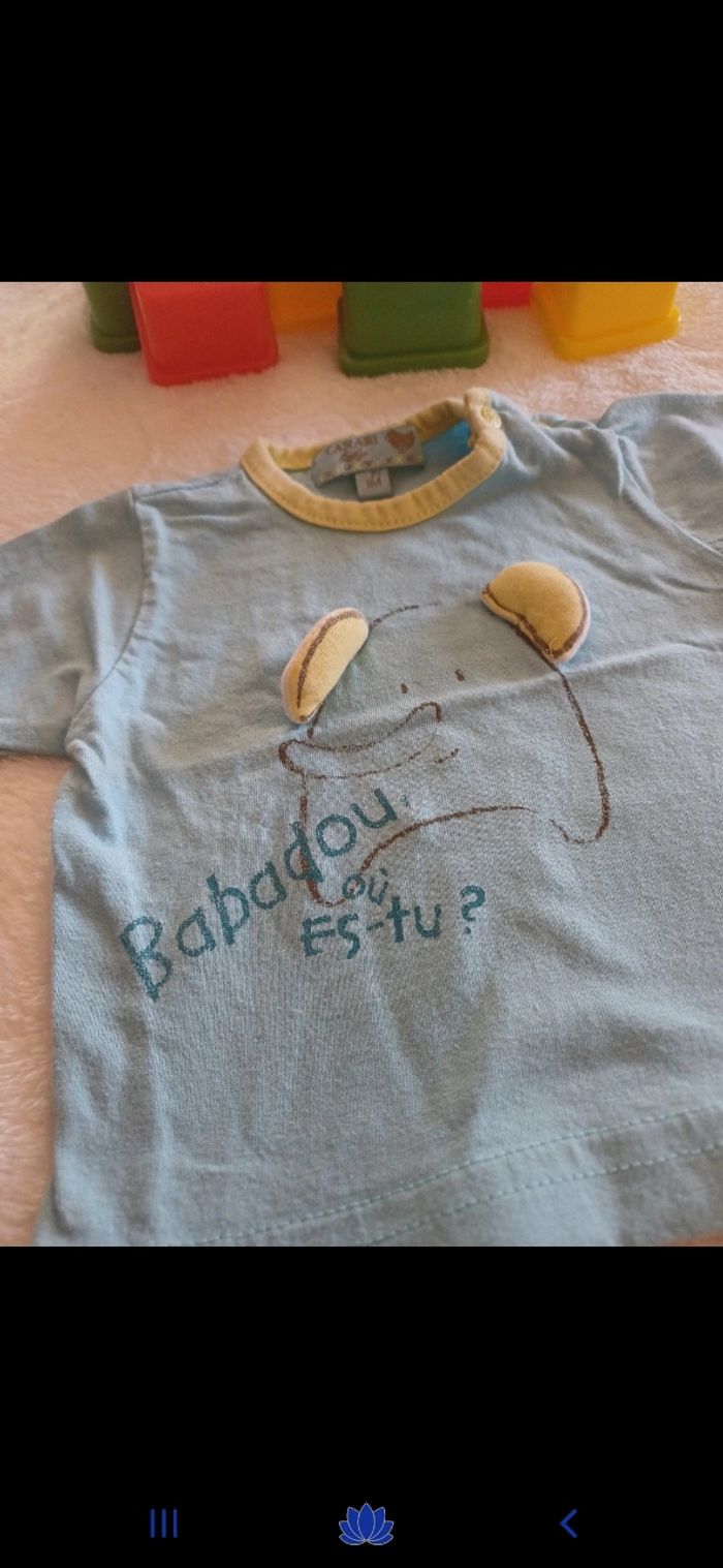 T shirt bébé taille 1 mois - photo numéro 2