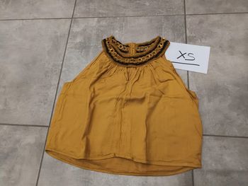Tunique sans manches moutarde taille XS