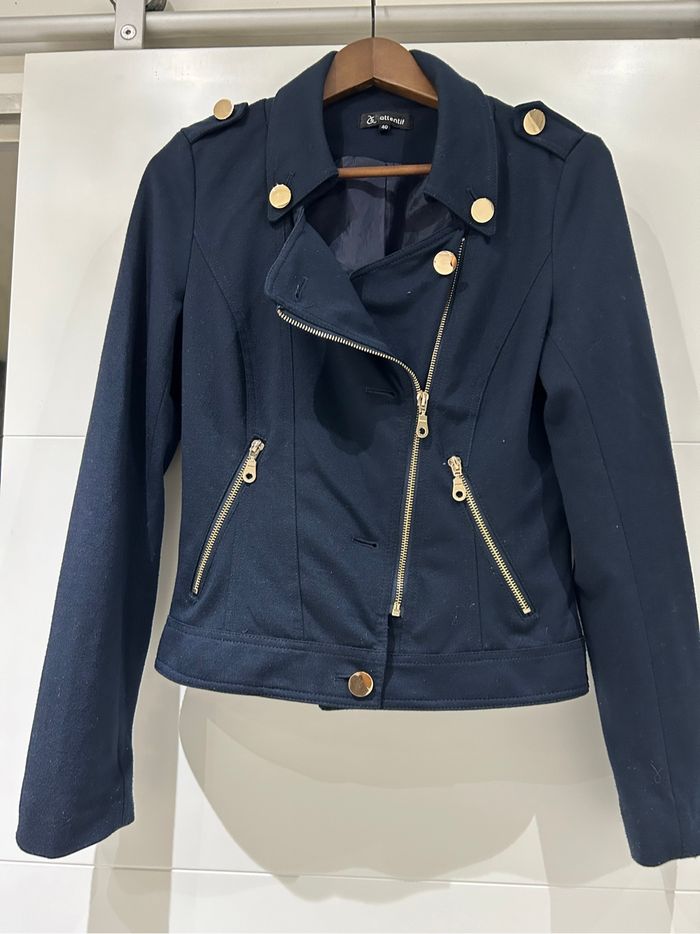 Veste femme bleu marine - photo numéro 3