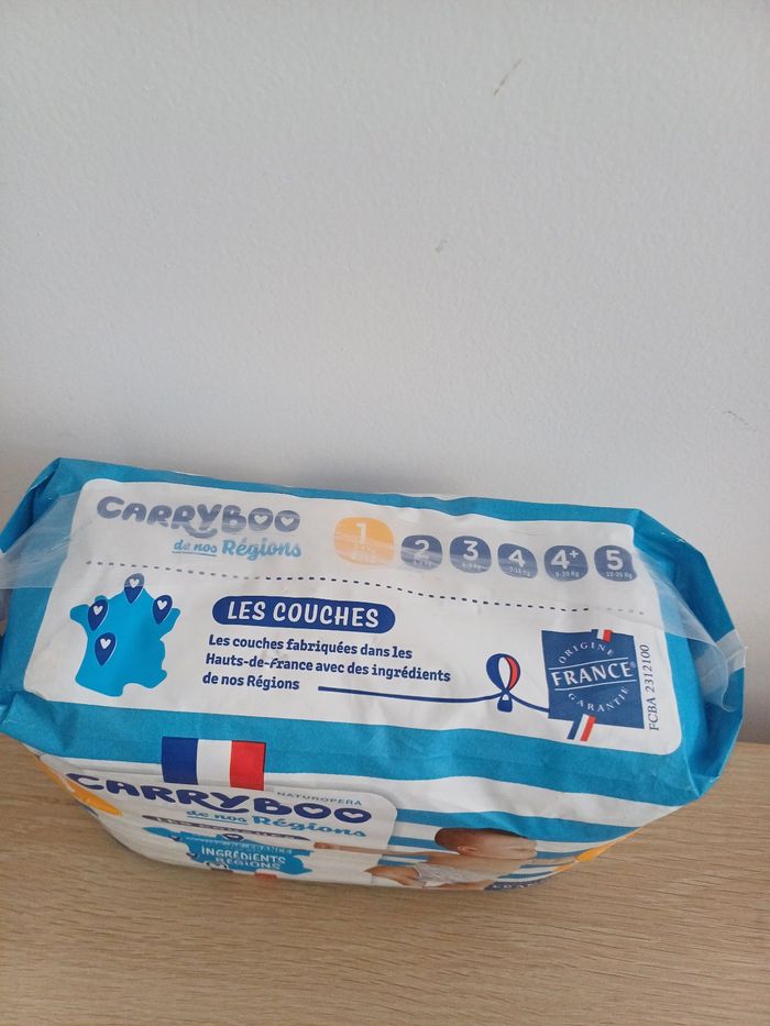 🧸Paquets de couches jetable taille 1 2.5kg Carryboo neuf - photo numéro 4