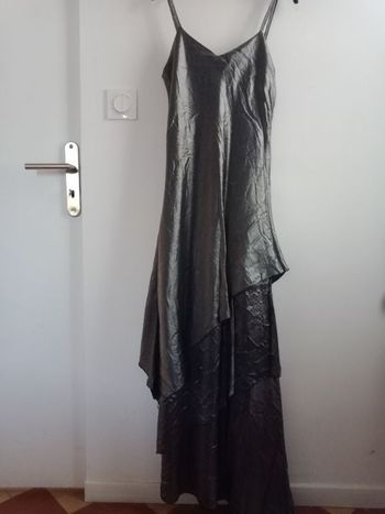 Robe de soirée argentée