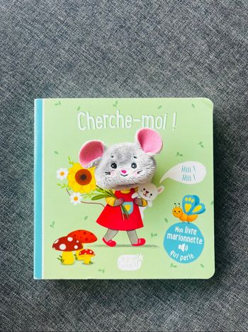 Livre bébé sonore marionnette qui parle Cherche-moi ! 18mois+