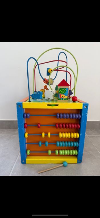 Gros cube activité en bois