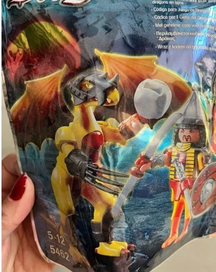 Playmobil 5462 neuf dragon et guerrier - photo numéro 4