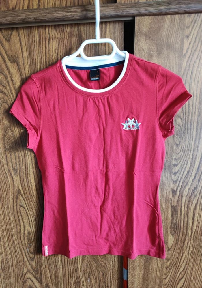 T shirt manche courte rouge taille S - photo numéro 2