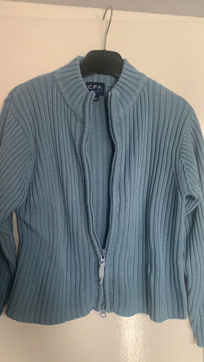 Gilet veste bleu 8 ans - photo numéro 2