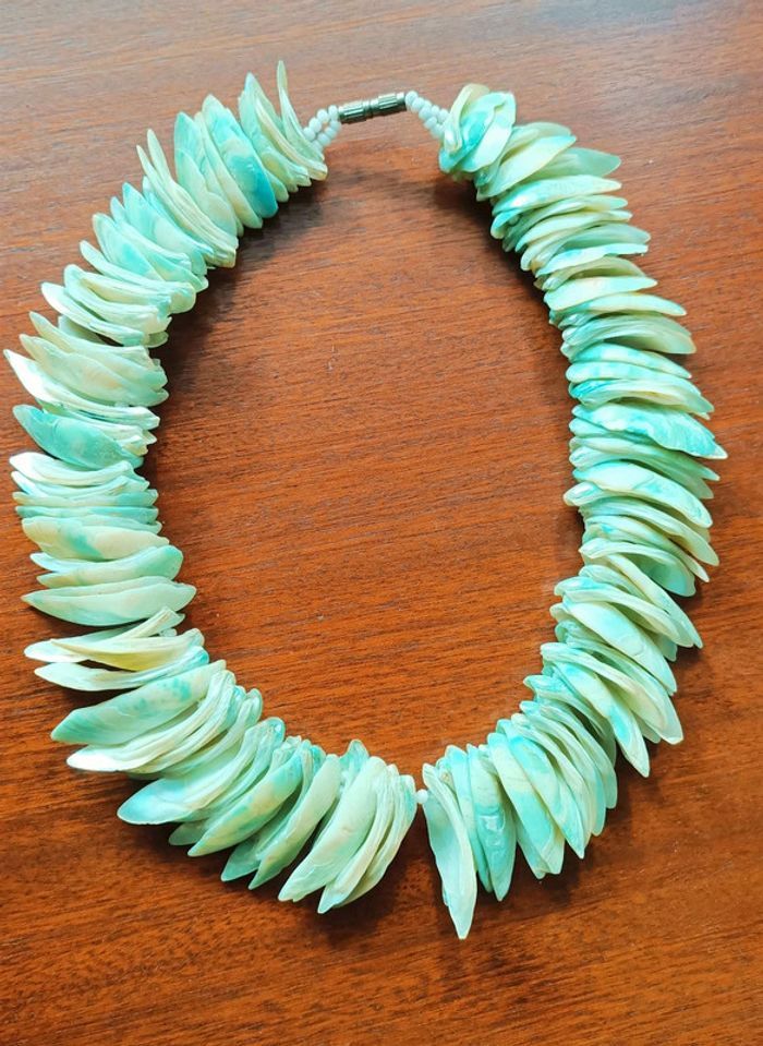Collier coquillages vintage