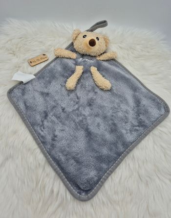 Doudou plat gris Ours beige "Bear" Stock Solution
