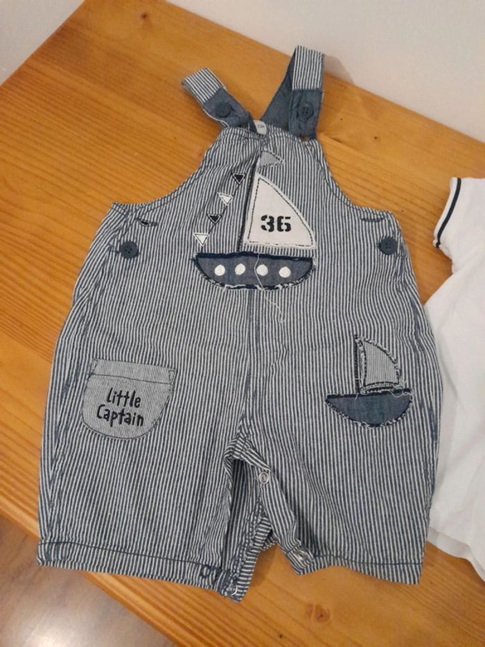 ensemble salopette et polo 23mois très bon état - photo numéro 2