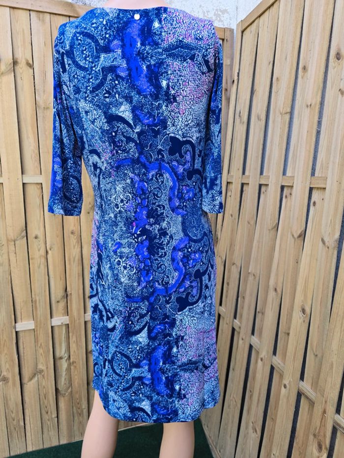 Robe chic drapée 🍒Charlott'🍒portée 1 fois Taille 38/40 - photo numéro 4