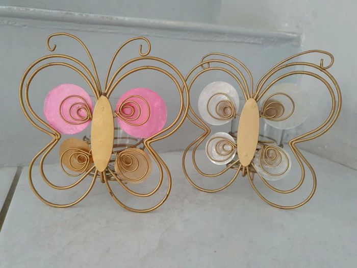 Lot de 2 bougeoirs papillon ZZZ - photo numéro 6