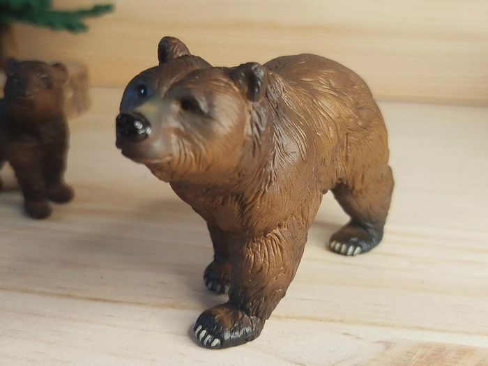 PAPO Schleich Ours brun et son ourson Figurine animal de la forêt - photo numéro 7