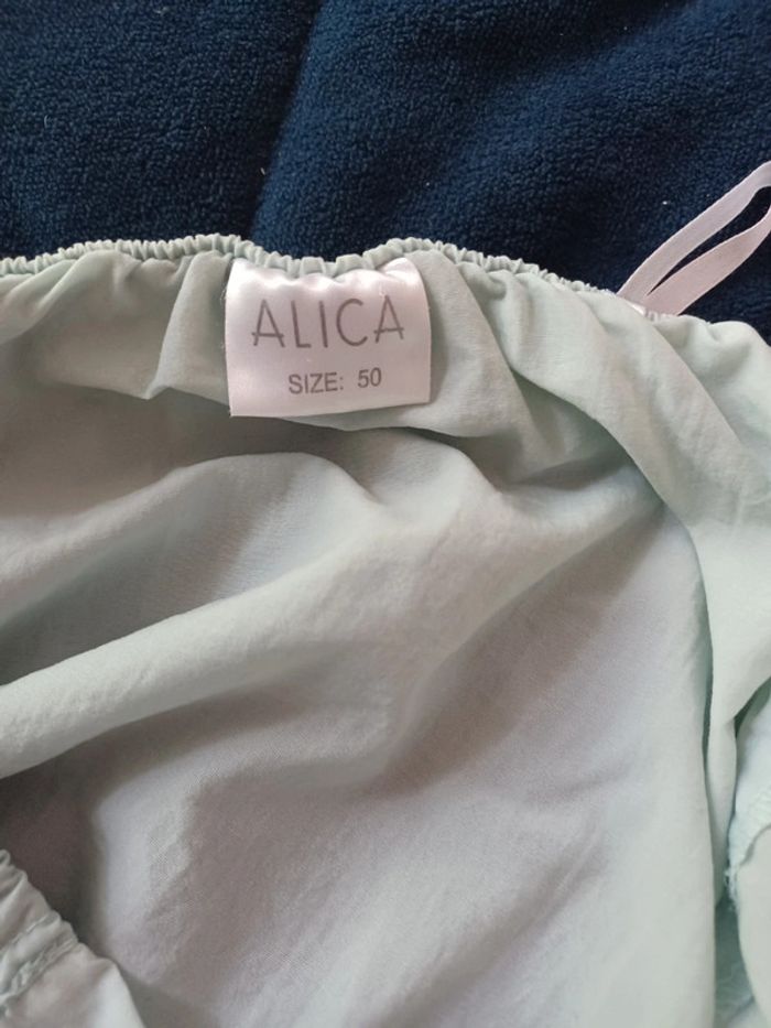 Pantacourt bleu ciel taille 50 alica - photo numéro 3