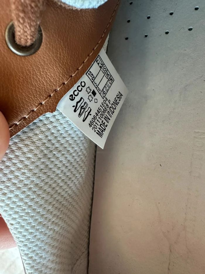 Sneakers Ecco homme marron, taille 39, très bon état - photo numéro 8
