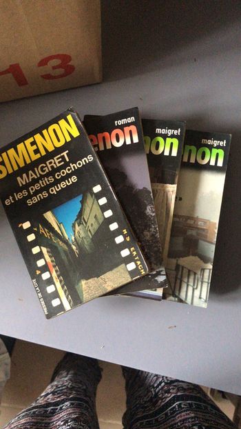 Lot de 5 livres poche simenon