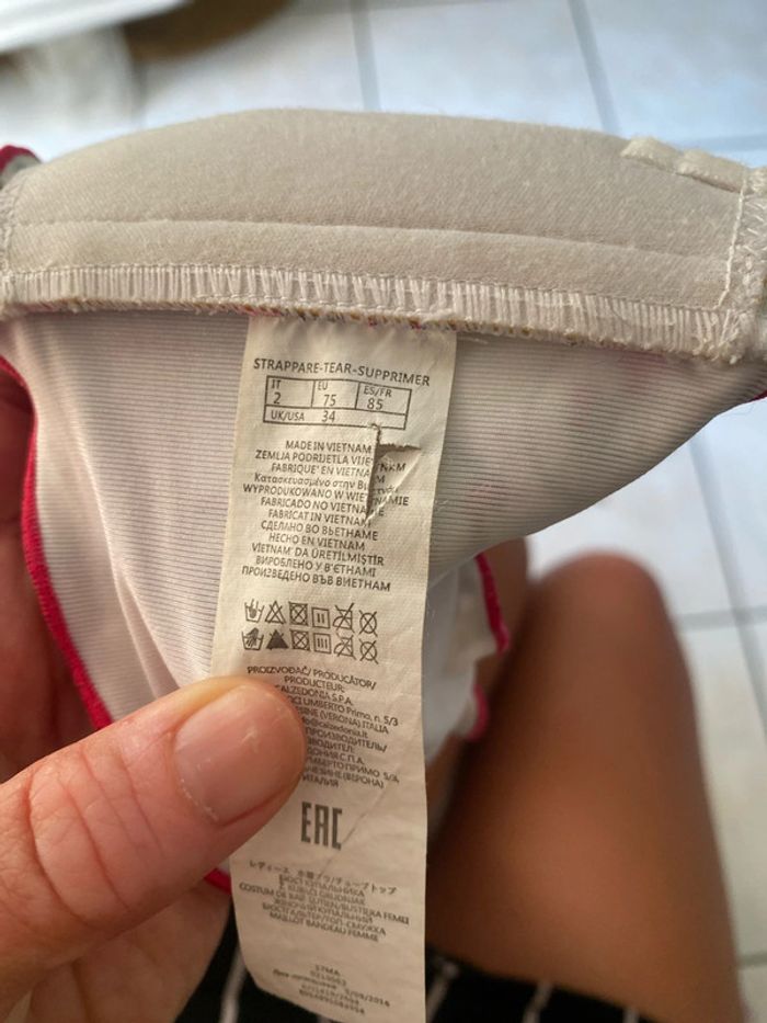 Ensemble mail de bain calzedonia taille S - photo numéro 3