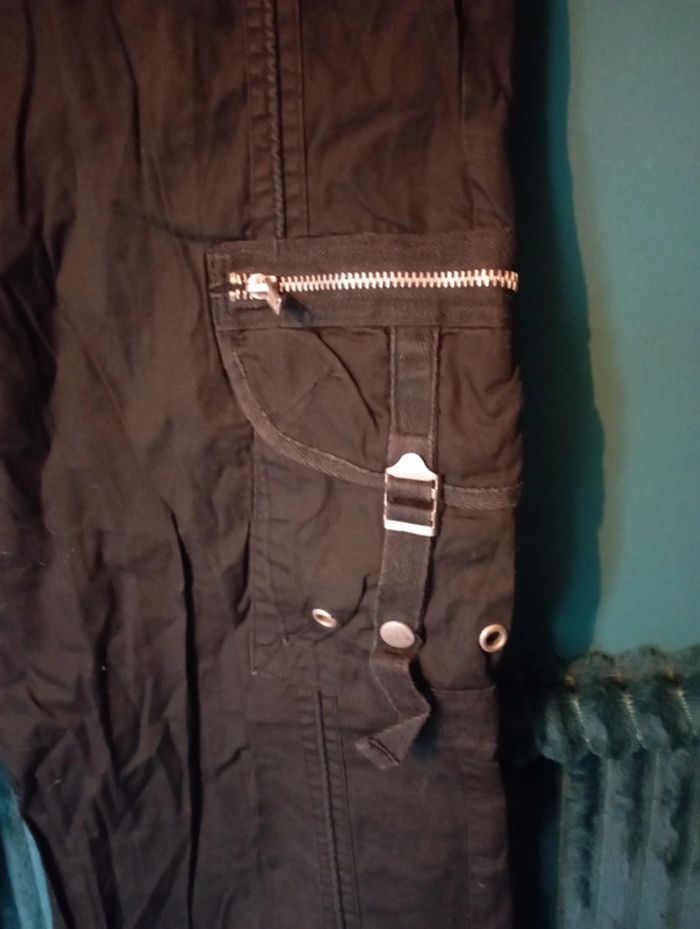 Pantalon toile fine taille élastique et laçage dos - photo numéro 4