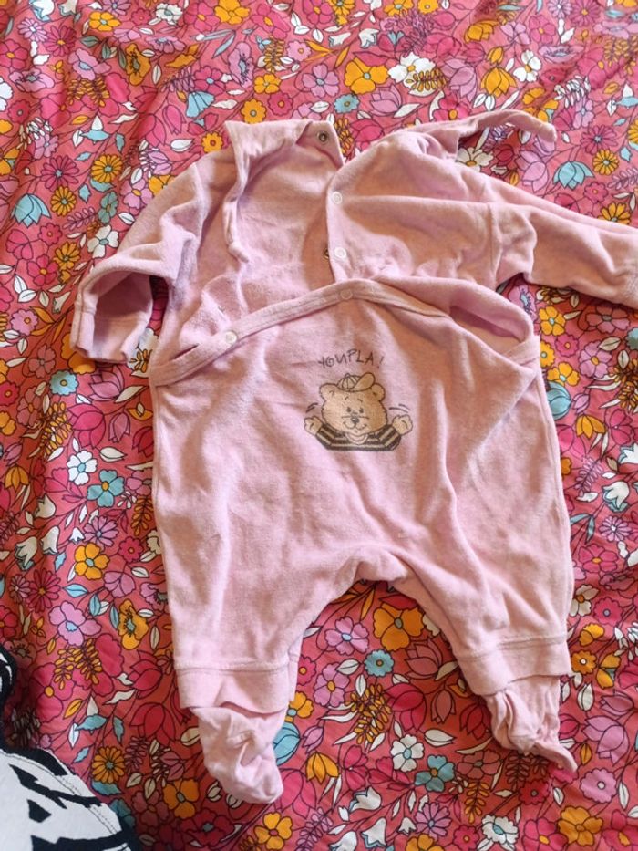 Pyjama rose avec petit ourson me voilà taille 3 mois - photo numéro 4