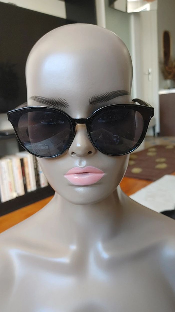 Lunettes de soleil mouche noir doré - photo numéro 3