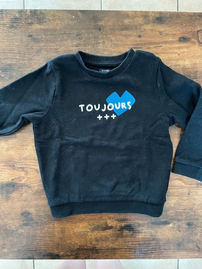 Sweat noir « Toujours plus » - photo numéro 3