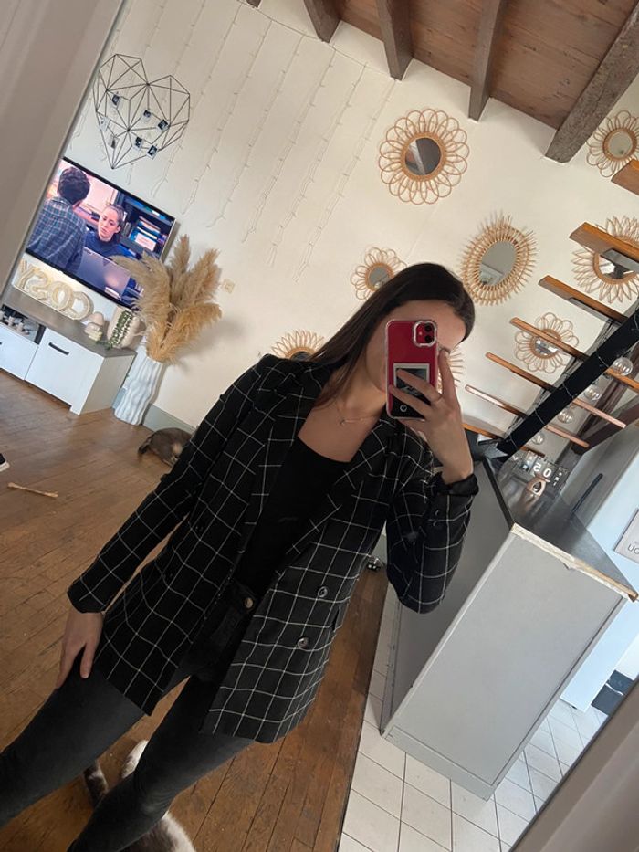 Blazer à carreaux Jennfyer - photo numéro 2