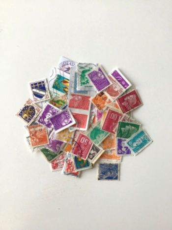 60 timbres français petit format