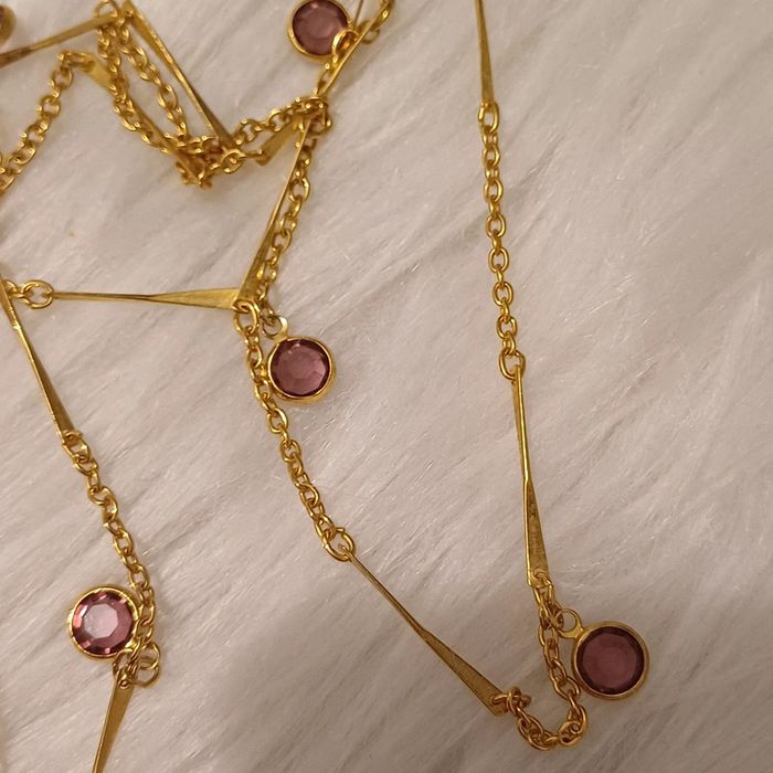 Sautoir 3 ranger goldette New York - photo numéro 5