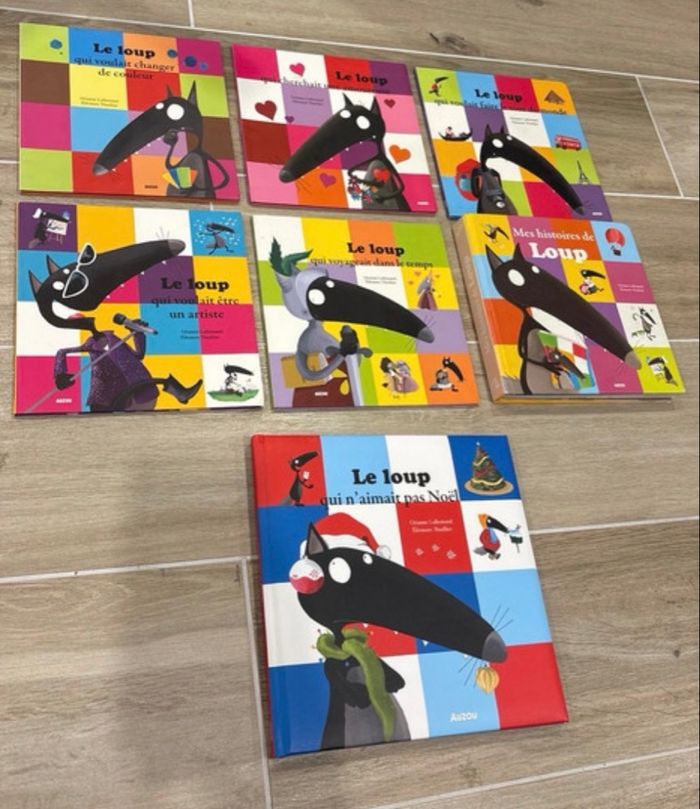 Lot de 7 livres Loup