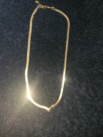 Collier en acier inoxydable doré