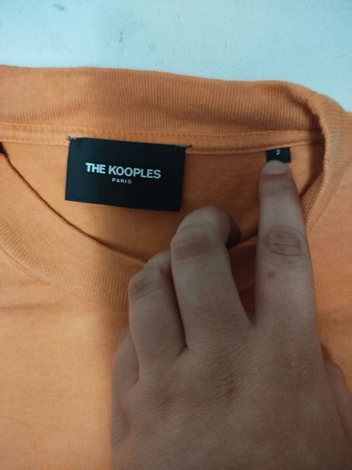 Tshirt dégradé orange et blanc - The Kooples - taille 2 - photo numéro 3