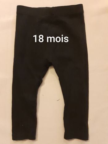 Legging long noir fille - Kiabi - 18 mois