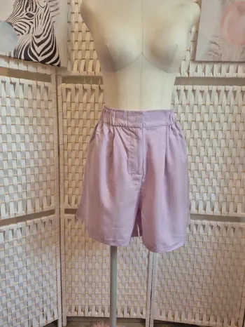 💕joli short taille haute fluide Mauve - tendance et féminin TS / 36 bizzbee 💕