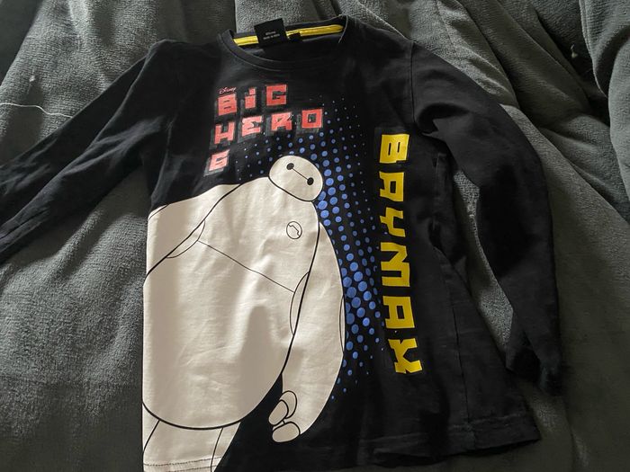 T-shirt manches longues les nouveaux héros 7 ans 122cm - photo numéro 2