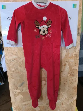325171 pyjama rouge garçon 18 mois disney "mickey"