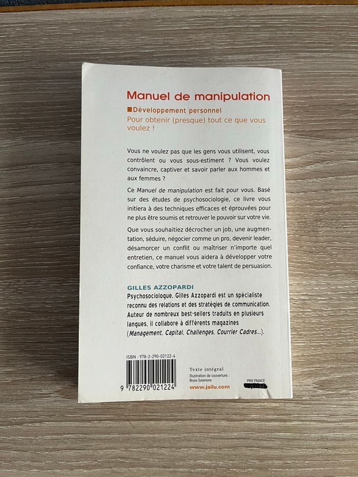 Livre Manuel de la manipulation - photo numéro 2