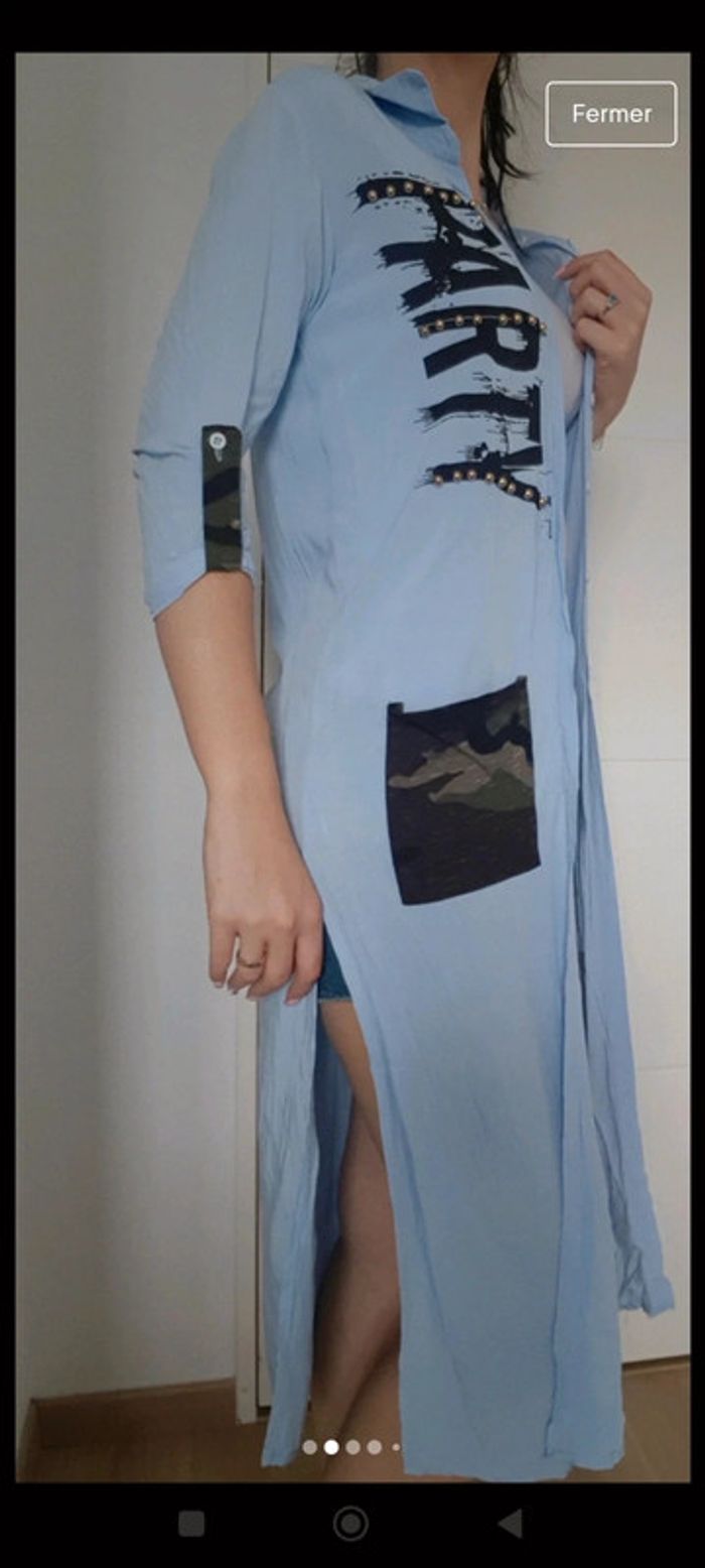 🎀 ROBE chemise longue - photo numéro 2