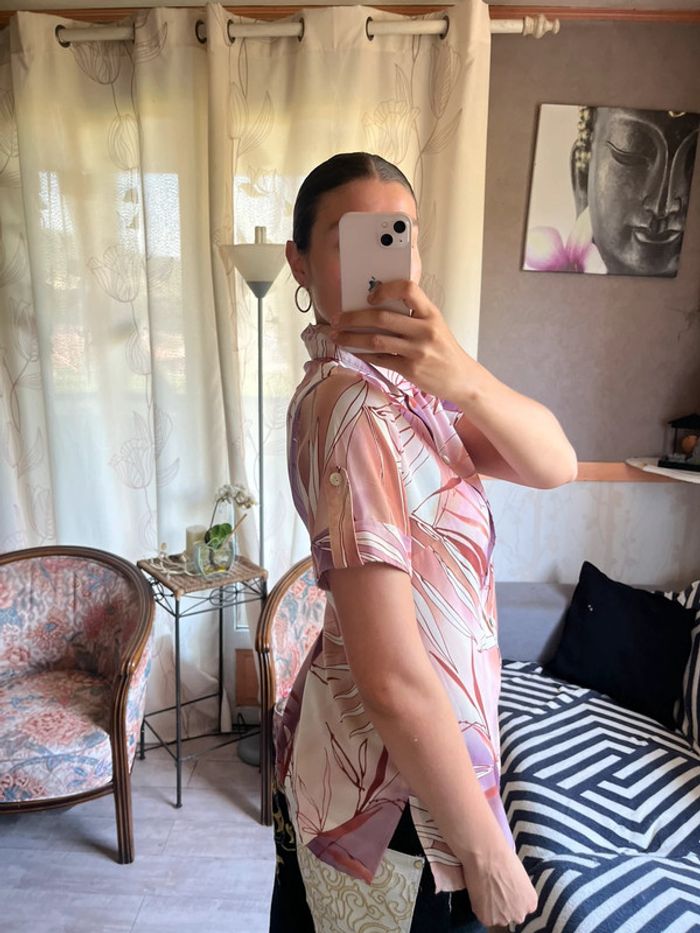 Chemise tropical y2k vintage bohème champêtre country - photo numéro 3