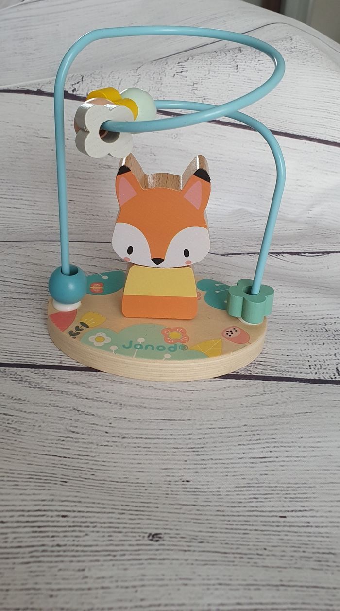 Jouet 1er âge Looping Renard en bois Pure