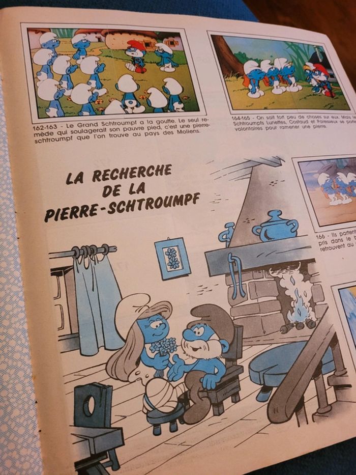 1985 Album Panini ancien livre La Parade des Schtroumpfs complet stickers autocollants collection - photo numéro 8