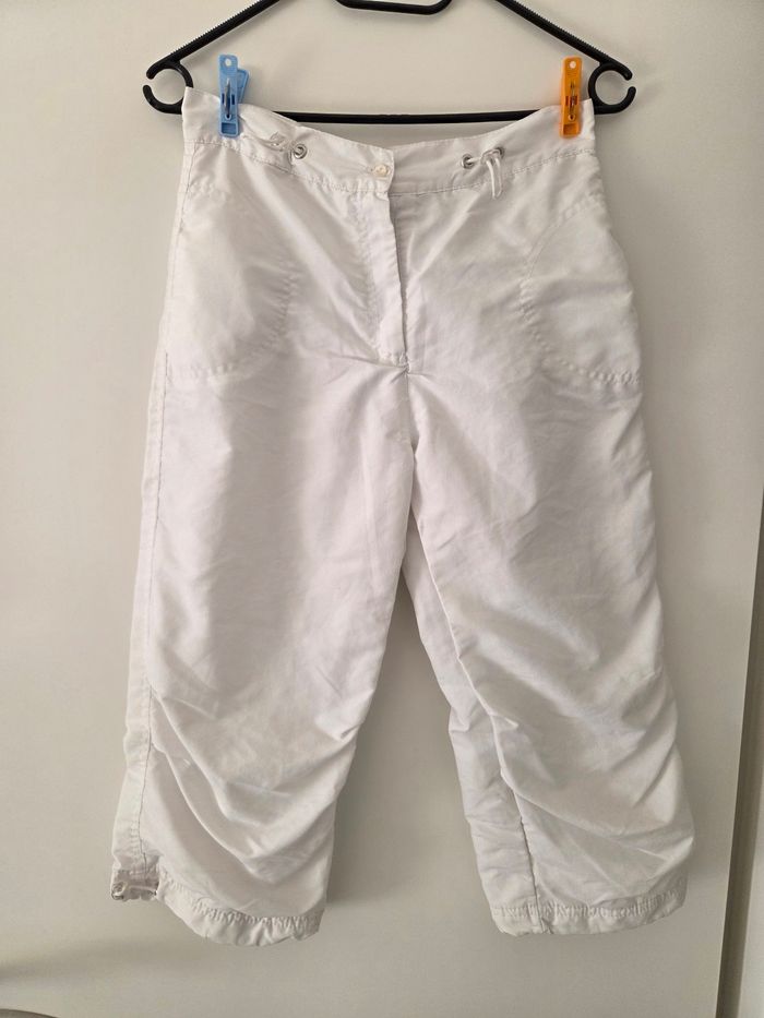 Pantacourt blanc - taille XS
