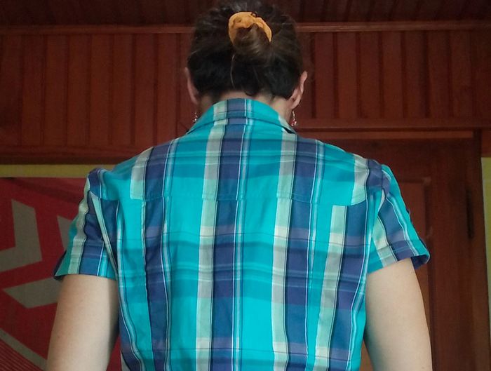 Chemisier femme à carreaux Bleu Quechua - photo numéro 14